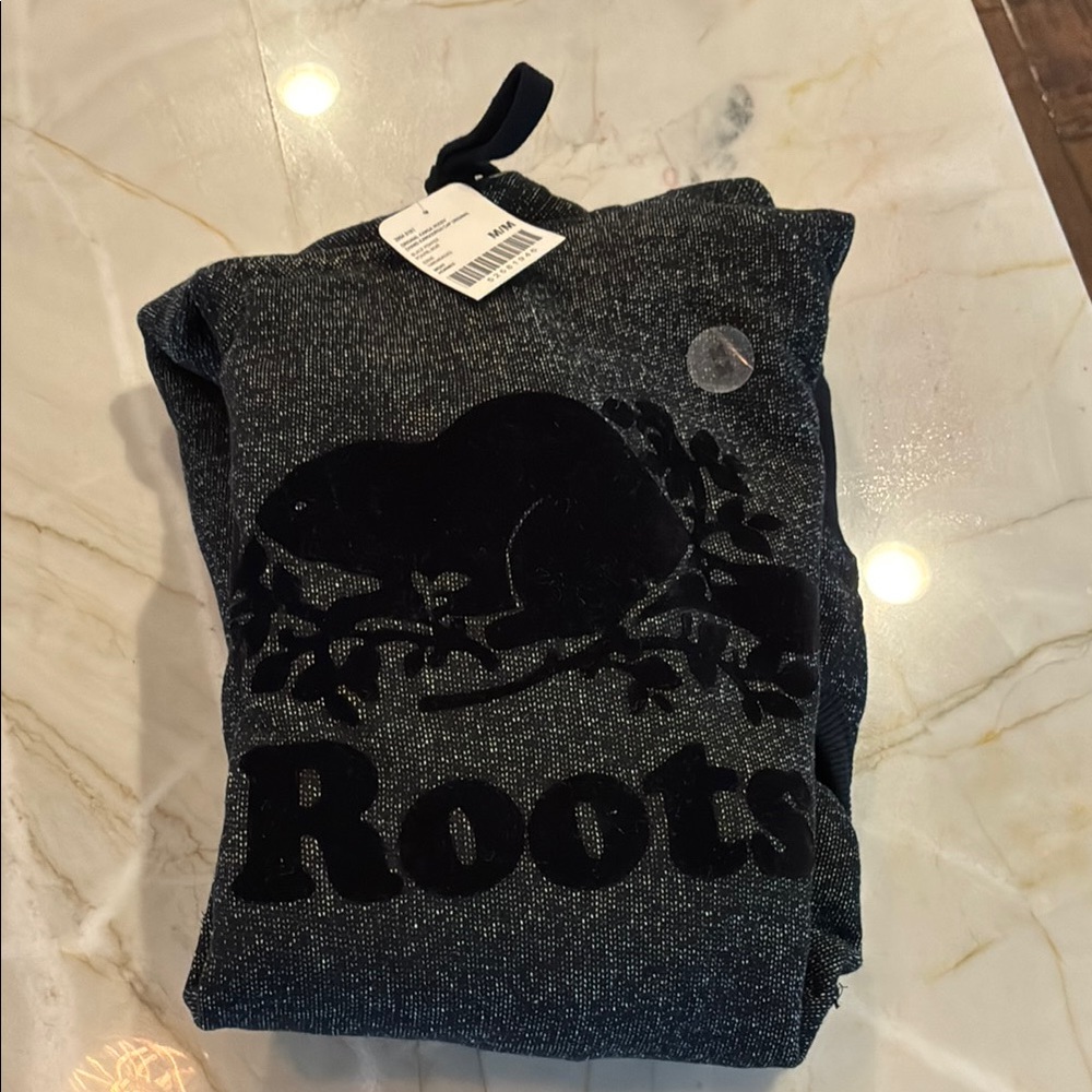 Roots Black  hoodie with Signature Design